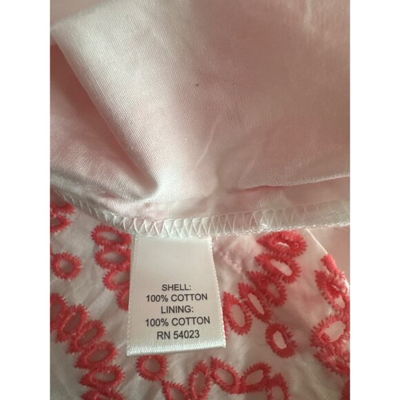 Banana Republic milly hamptons skirt size 8 petite Embroidered Cotton preppy - Picture 5 of 5